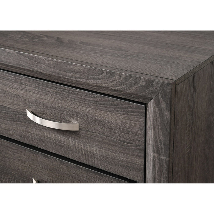 Crown Mark Akerson 2 Drawer Nightstand in Grey - Golden Home Furniture (Columbus, OH) - Multi Location