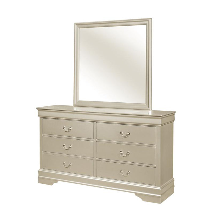 Crown Mark Louis Philip Mirror in Champagne - Golden Home Furniture (Columbus, OH) - Multi Location