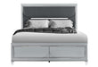 CALEB SILVER KING BED WITH LED - Golden Home Furniture (Columbus, OH) - Multi Location