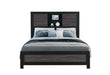 LISBON GREY/BLACK BOOKCASE QUEEN BED - Golden Home Furniture (Columbus, OH) - Multi Location