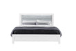 LUCCIA WHITE TWIN BED WITH LED - Golden Home Furniture (Columbus, OH) - Multi Location