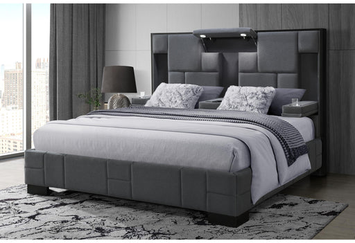 OSCAR DARK GREY 8 KING BED - Golden Home Furniture (Columbus, OH) - Multi Location