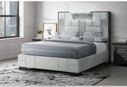OSCAR LIGHT GREY 15 QUEEN BED - Golden Home Furniture (Columbus, OH) - Multi Location