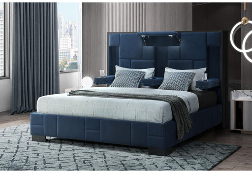 OSCAR NAVY BLUE KING BED - Golden Home Furniture (Columbus, OH) - Multi Location