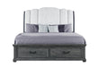 ROWAN GREY STORAGE KING BED - Golden Home Furniture (Columbus, OH) - Multi Location