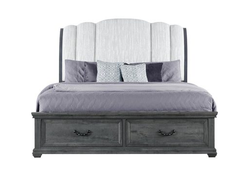 ROWAN GREY STORAGE KING BED - Golden Home Furniture (Columbus, OH) - Multi Location