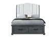 ROWAN GREY STORGAE QUEEN BED - Golden Home Furniture (Columbus, OH) - Multi Location