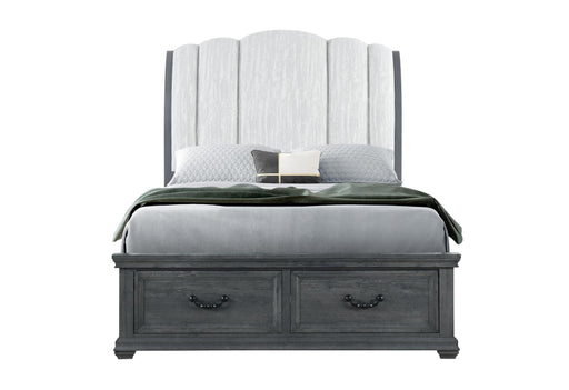 ROWAN GREY STORGAE QUEEN BED - Golden Home Furniture (Columbus, OH) - Multi Location