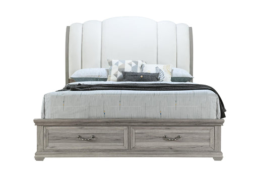 ROWAN NATURAL KING BED WITH STORAGE - Golden Home Furniture (Columbus, OH) - Multi Location