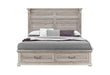 TATUM NATURAL KING BED WITH STORAGE - Golden Home Furniture (Columbus, OH) - Multi Location