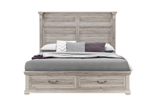 TATUM NATURAL KING BED WITH STORAGE - Golden Home Furniture (Columbus, OH) - Multi Location