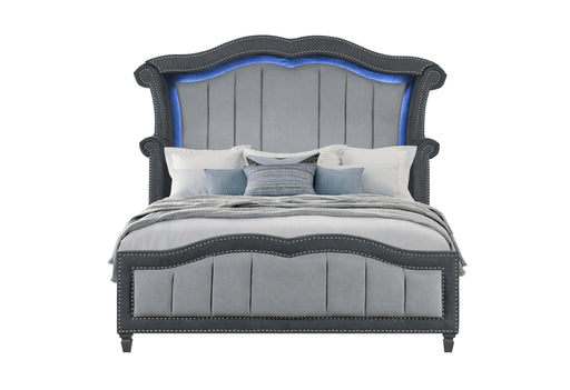 VANNA DARK GREY QUEEN BED - Golden Home Furniture (Columbus, OH) - Multi Location
