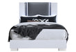 YLIME SMOOTH WHITE QUEEN BED WITH LED - Golden Home Furniture (Columbus, OH) - Multi Location