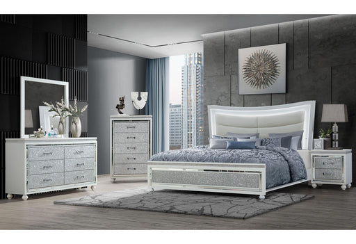 COLLETE WHITE FULL BED GROUP - Golden Home Furniture (Columbus, OH) - Multi Location