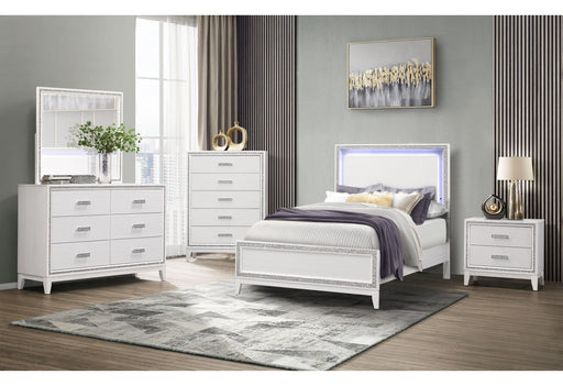 LILY WHITE FULL BED GROUP - Golden Home Furniture (Columbus, OH) - Multi Location
