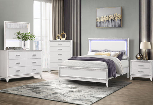 LILY WHITE QUEEN BED GROUP - Golden Home Furniture (Columbus, OH) - Multi Location