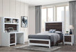 LISBON OAK/WHITE TWIN BED, DESK, NIGHTSTAND AND CHEST - Golden Home Furniture (Columbus, OH) - Multi Location