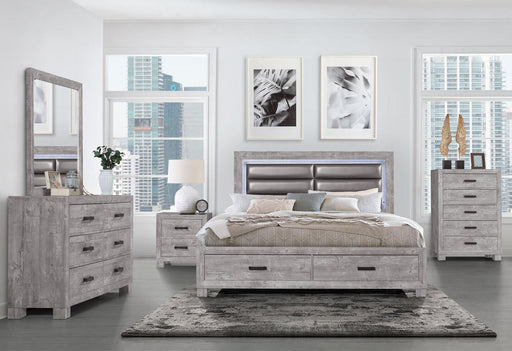 NOLAN GREY KING BED GROUP - Golden Home Furniture (Columbus, OH) - Multi Location