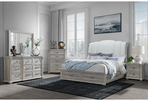 ROWAN NATURAL KING BED GROUP WITH STORAGE - Golden Home Furniture (Columbus, OH) - Multi Location