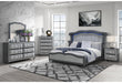 VANNA DARK GREY FULL BED GROUP - Golden Home Furniture (Columbus, OH) - Multi Location