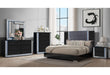 YLIME WAVY BLACK KING BED GROUP - Golden Home Furniture (Columbus, OH) - Multi Location