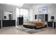 YLIME WAVY BLACK QUEEN BED GROUP - Golden Home Furniture (Columbus, OH) - Multi Location