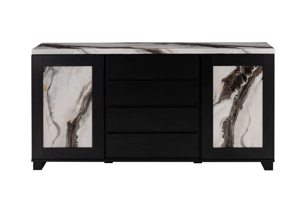 D12 BLACK BUFFET - Golden Home Furniture (Columbus, OH) - Multi Location