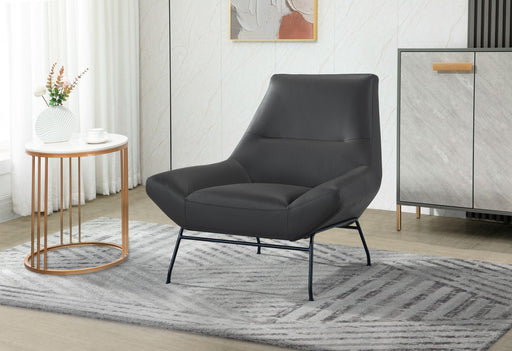 U8949 DARK GREY LEATHER ACCENT CHAIR - Golden Home Furniture (Columbus, OH) - Multi Location