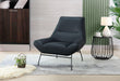 U8949 NAVY LEATHER ACCENT CHAIR - Golden Home Furniture (Columbus, OH) - Multi Location