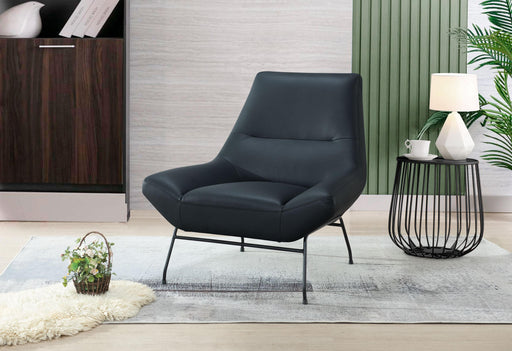 U8949 NAVY LEATHER ACCENT CHAIR - Golden Home Furniture (Columbus, OH) - Multi Location