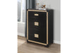 BLAKE BLACK/GOLD CHEST - Golden Home Furniture (Columbus, OH) - Multi Location