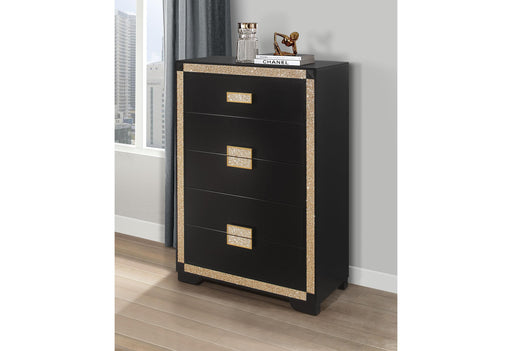 BLAKE BLACK/GOLD CHEST - Golden Home Furniture (Columbus, OH) - Multi Location