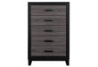 LISBON GREY AND BLACK CHEST - Golden Home Furniture (Columbus, OH) - Multi Location