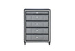 VANNA DARK GREY CHEST - Golden Home Furniture (Columbus, OH) - Multi Location
