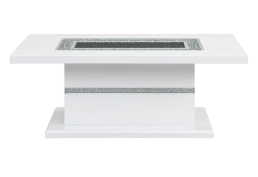 MONACO WHITE COFFEE TABLE - Golden Home Furniture (Columbus, OH) - Multi Location