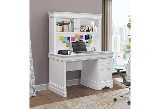 CHARLIE WHITE DESK AND HUTCH - Golden Home Furniture (Columbus, OH) - Multi Location
