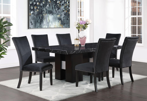 D03 DINING TABLE + D03DC BLACK - Golden Home Furniture (Columbus, OH) - Multi Location