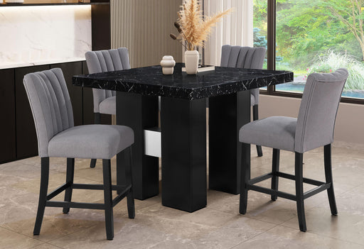 D04 BLACK BAR TABLE AND D8685BS GREY - Golden Home Furniture (Columbus, OH) - Multi Location