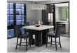 D04 WHITE BAR TABLE AND D04 BLACK BAR STOOL - Golden Home Furniture (Columbus, OH) - Multi Location