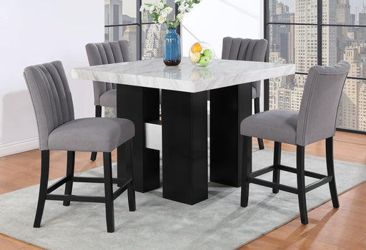 D04 WHITE BAR TABLE + D8685BS GREY - Golden Home Furniture (Columbus, OH) - Multi Location