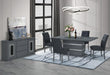 MONACO DARK GREY DINING TABLE AND 4 MONACO DARK GREY DINING CHAIRS - Golden Home Furniture (Columbus, OH) - Multi Location