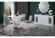 MONACO WHITE BAR TABLE + MONACO 03 BS - Golden Home Furniture (Columbus, OH) - Multi Location