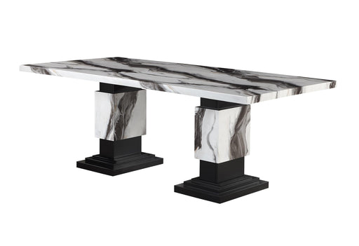 D12DT WHITE/BLACK - Golden Home Furniture (Columbus, OH) - Multi Location