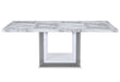YLIME WHITE MARBLE DINING TABLE - Golden Home Furniture (Columbus, OH) - Multi Location
