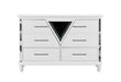 MARCO METALLIC WHITE DRESSER WITH LED 3D MIRROR - Golden Home Furniture (Columbus, OH) - Multi Location