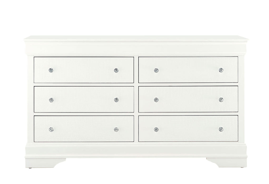 Pompei Metallic Dresser - Golden Home Furniture (Columbus, OH) - Multi Location