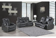 U1677 BLANCHE GREY POWER RECLINING SOFA AND POWER CONSOLE RECLINING SOFA - Golden Home Furniture (Columbus, OH) - Multi Location