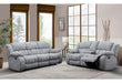 U250 GREY RECLINING SOFA/CONSOLE RECLINING LOVESEAT - Golden Home Furniture (Columbus, OH) - Multi Location