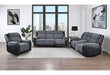 U5914 GREY/BLACK RECLINING SOFA/CONSOLE RECLINING LOVESEAT/RECLINER - Golden Home Furniture (Columbus, OH) - Multi Location