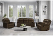 U6026 DARK BROWN 5 RECLINING SOFA/RECLINING CONSOLE LOVESEAT/GLIDER RECLINER - Golden Home Furniture (Columbus, OH) - Multi Location